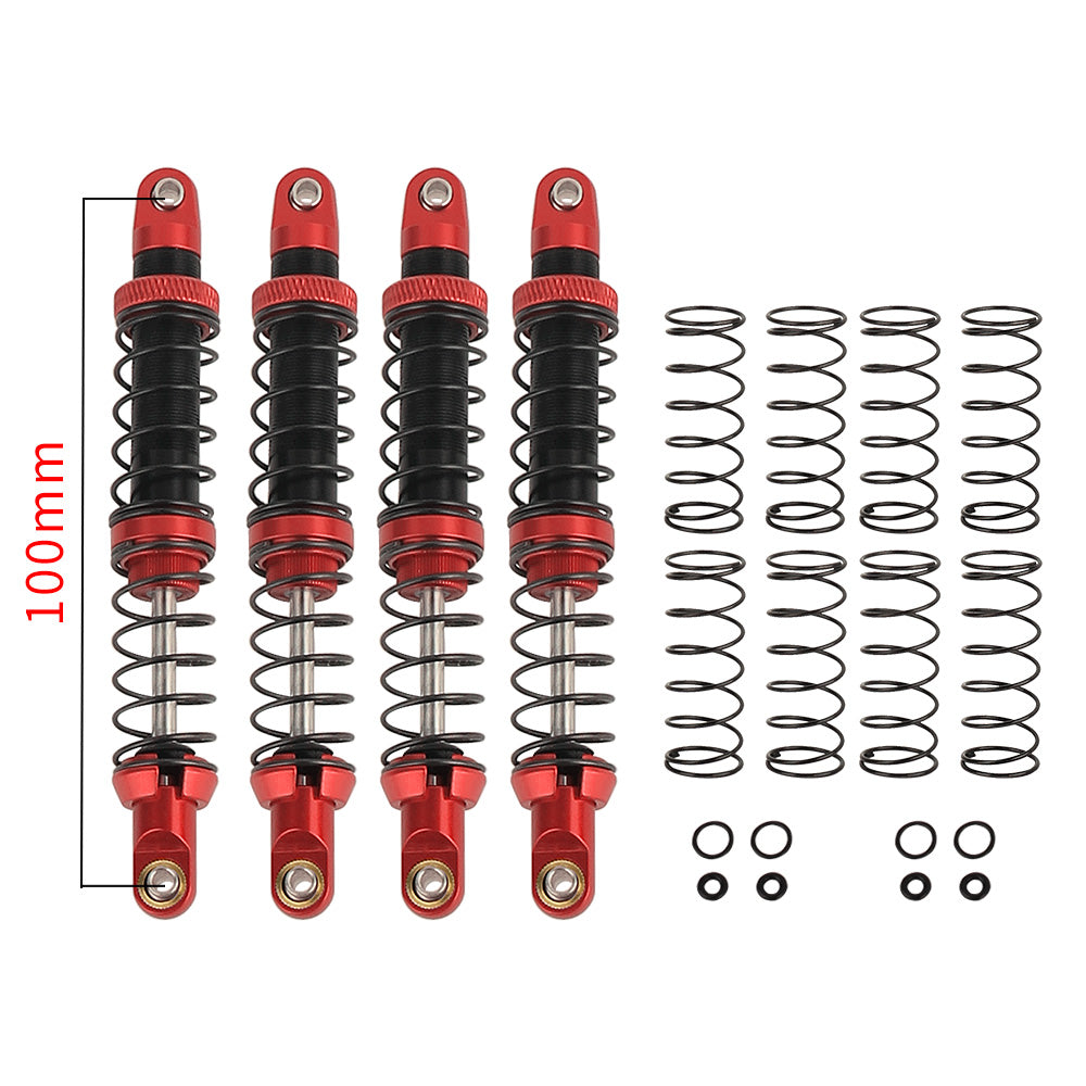 LonZeXy 1/10 RC Crawler Metal Shock Absorber 70/80/90/100/110/120mm Oil Damper Double Spring Shock For SCX10 TRX4 D90 RC Car Upgrade Parts
