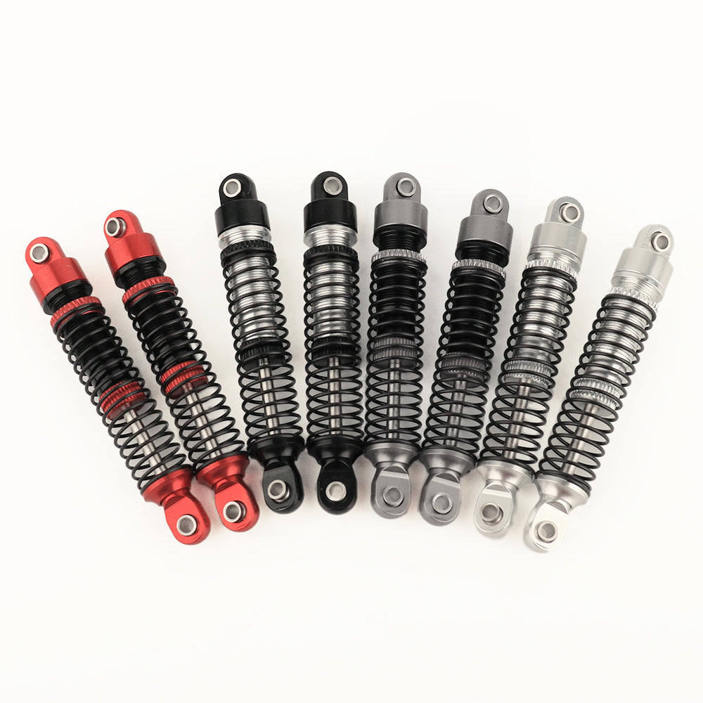 LonZeXy 4PCS Oil Shock Absorber 53/59/66/78mm Aluminum Damper For Traxxas TRX4M 1/18 RC Crawler Car Adjustable Spring Preload Suspension Upgrade Parts