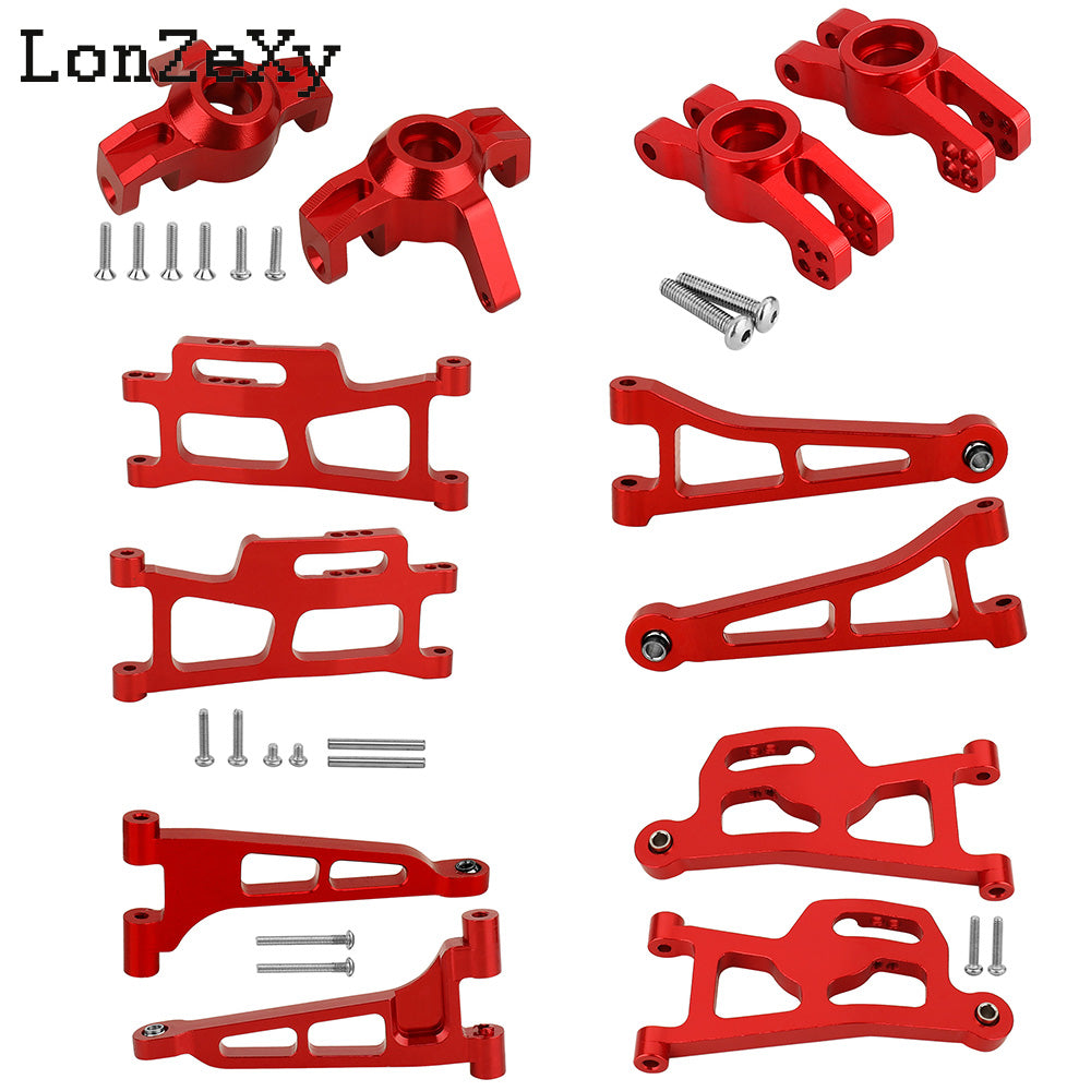 LONZEXY Aluminum Front Rear Steering Knuckle for 1/14 MJX Hyper Go