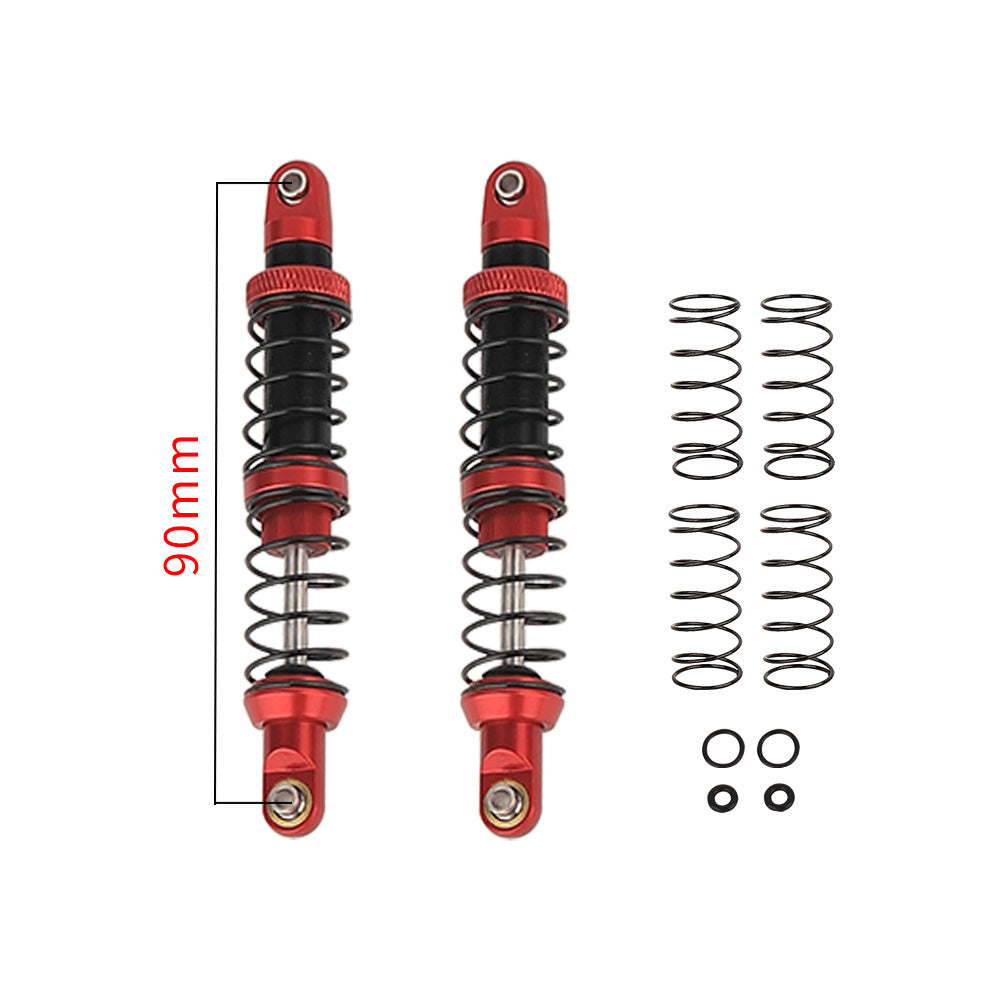 LonZeXy 1/10 RC Crawler Metal Shock Absorber 70/80/90/100/110/120mm Oil Damper Double Spring Shock For SCX10 TRX4 D90 RC Car Upgrade Parts