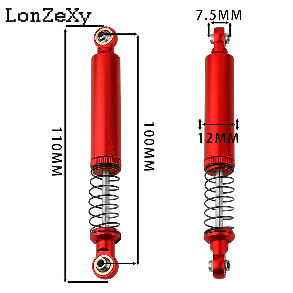 LONZEXY Oil Adjustable Shock Set for SCX10