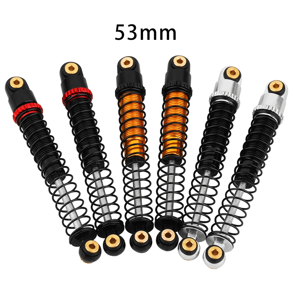 LonZeXy 4PCS Oil Shock Absorber 40.5mm / 52mm Adjustable Damper For Axial SCX24 1/24 RC Crawler Aluminum Suspension Upgrade Parts