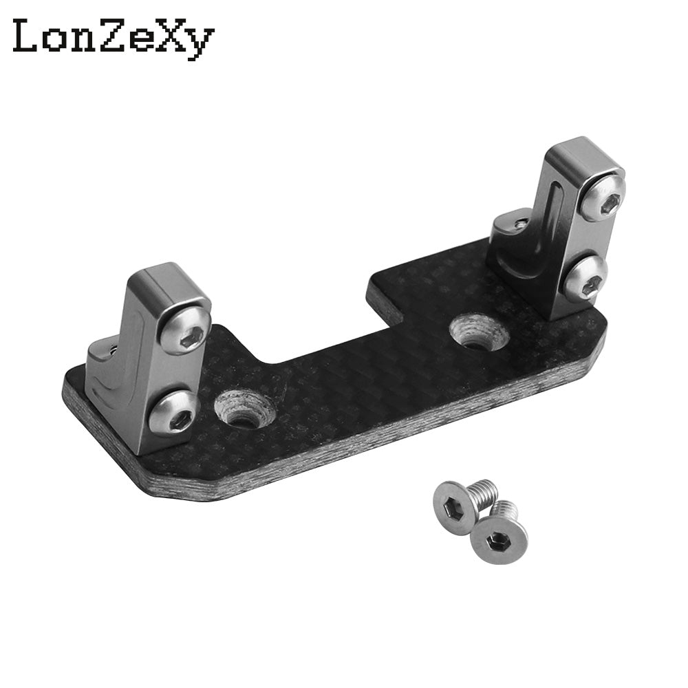 LONZEXY Aluminum Alloy Servo Mount + Carbon Fiber for SCX10