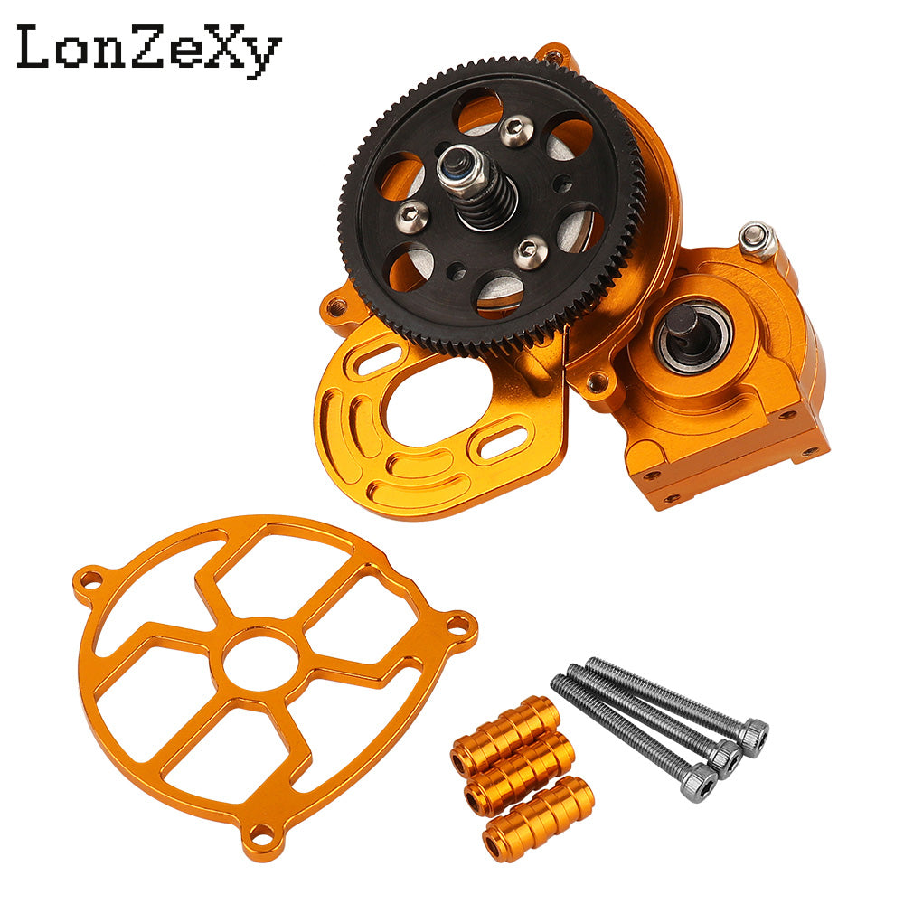 LONZEXY Metal Transmission Gearbox+Motor for SCX10