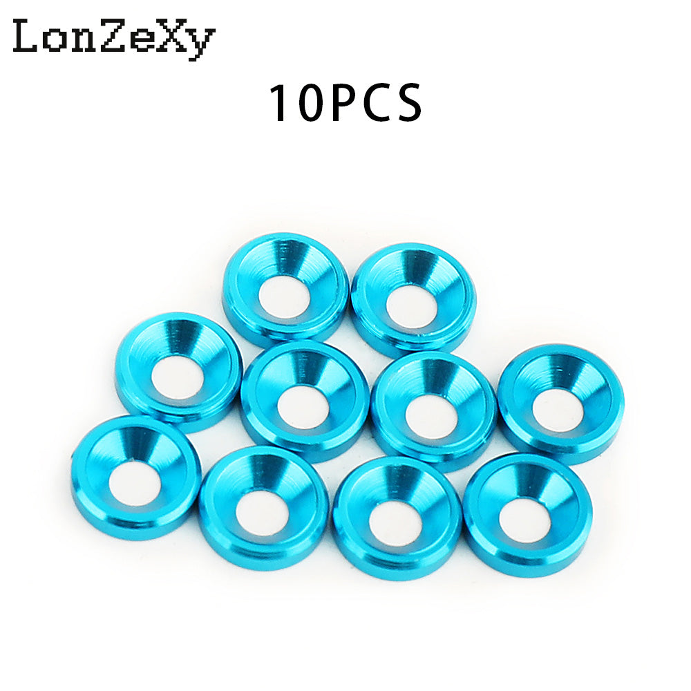 LONZEXY M3 M4 M5 M6 M8 Aluminum Alloy Spacer+Flat Washer 20 PCS