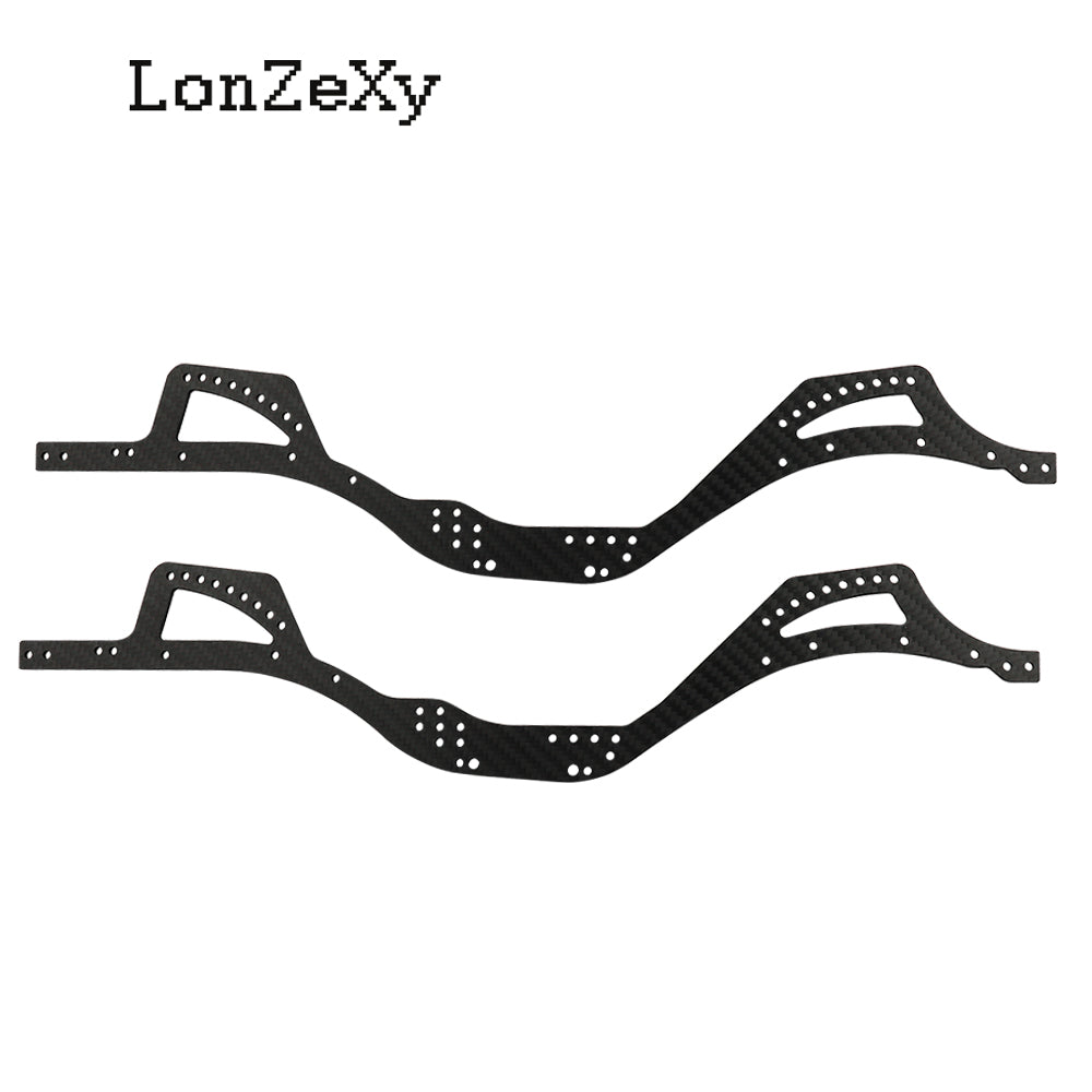 LONZEXY Carbon Fibre Chassis Kit Frame Rails for SCX10 PRO