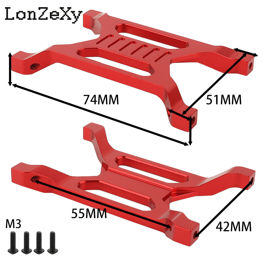 LONZEXY Aluminum Alloy Rear Beam Bracket for SCX10 Pro
