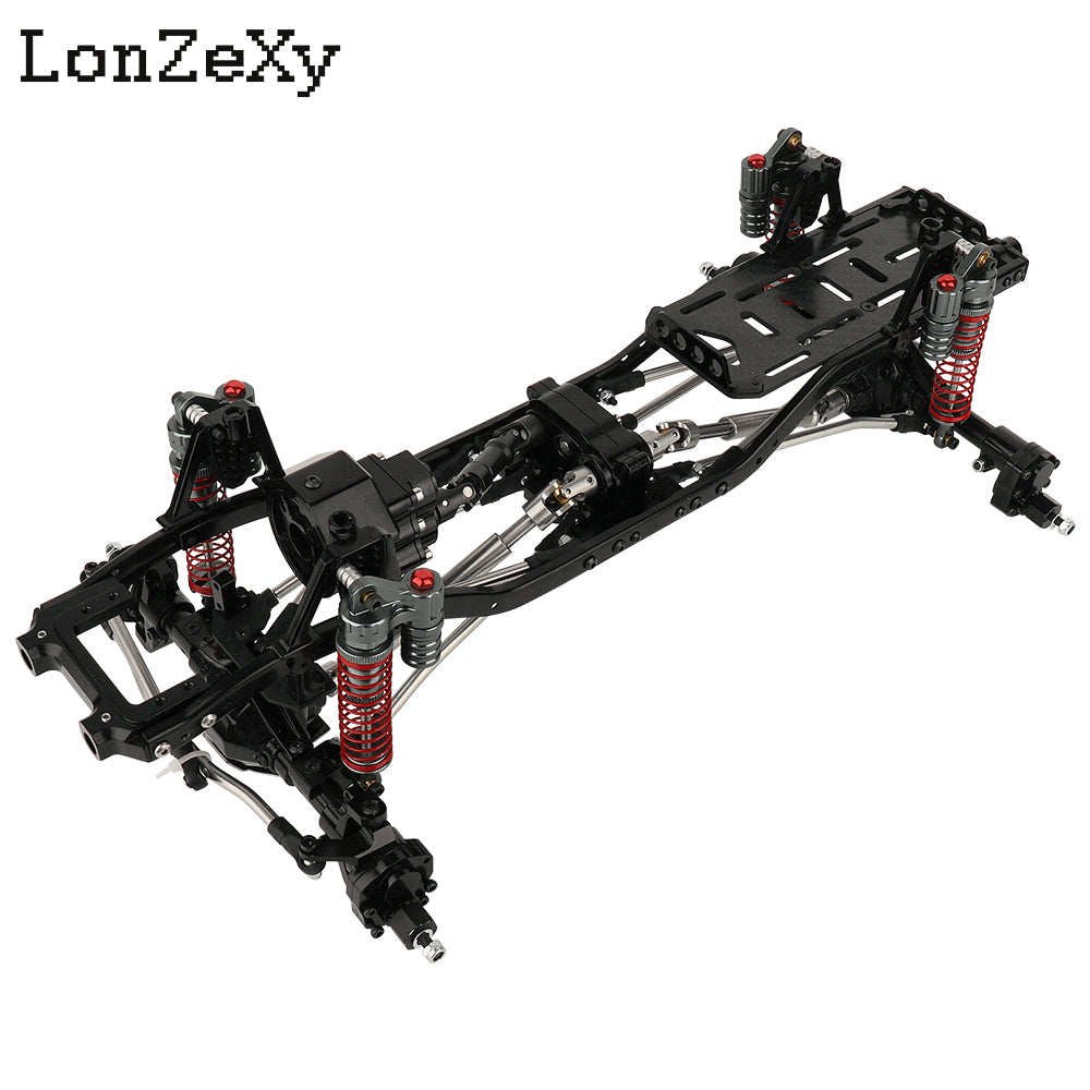 LONZEXY Frame Set Wheelbase 313mm with 2 Speed Transmission For SCX10 II