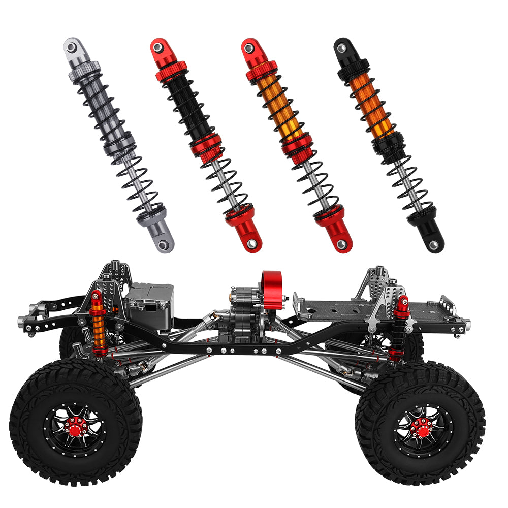 LonZeXy 1/10 RC Crawler Metal Shock Absorber 70/80/90/100/110/120mm Oil Damper Double Spring Shock For SCX10 TRX4 D90 RC Car Upgrade Parts
