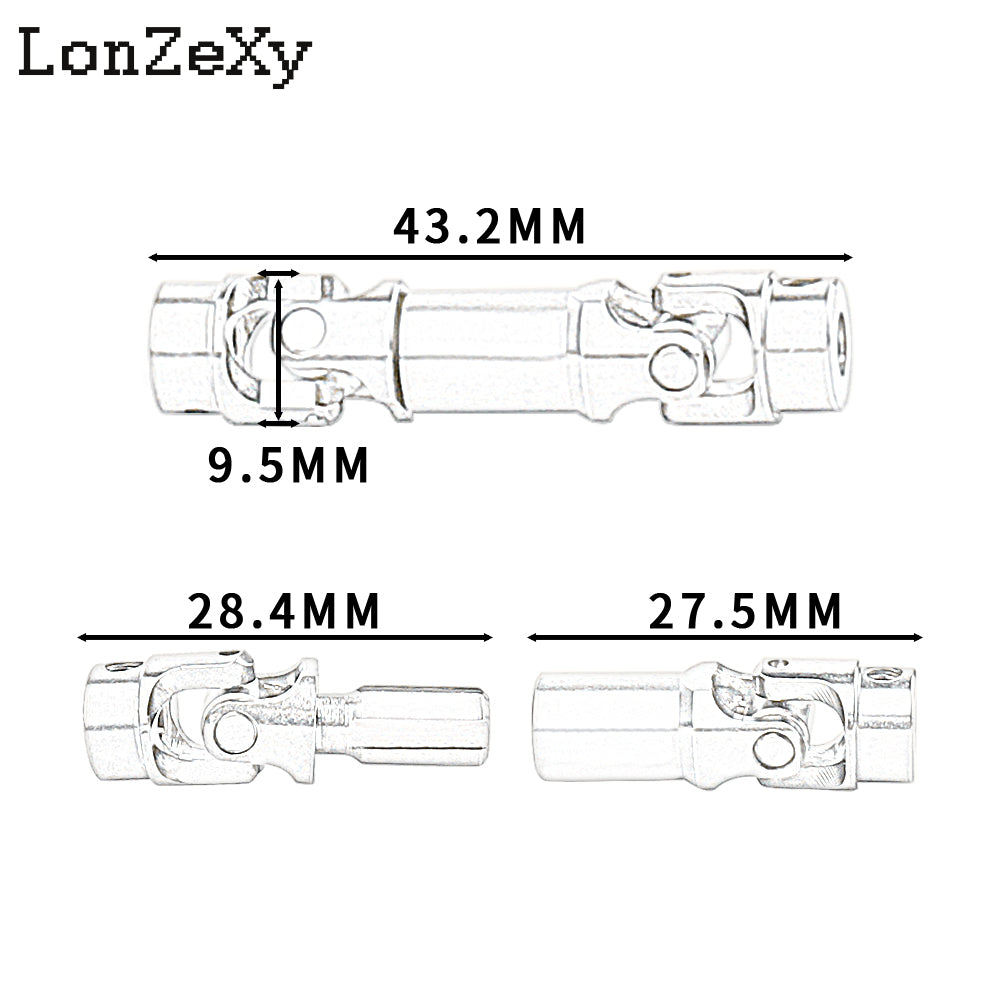 LONZEXY 1 pcs Stainless Steel Drive Shaft for 1/18 TRX4M Mods