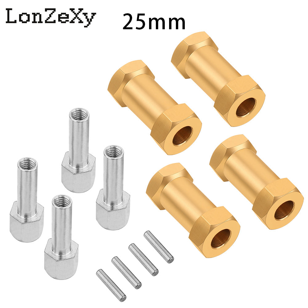 LONZEXY Wheel Hex Drive Adapter for SCX10 (4PCS)