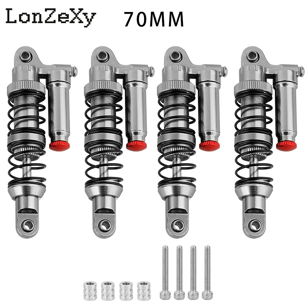 LONZEXY Metal Shock Damper Set for 1/10 Tamiya 4pcs