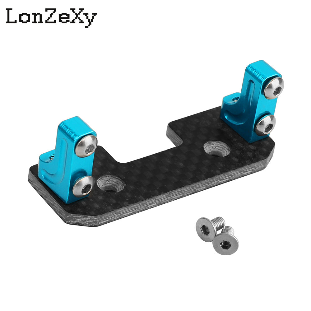 LONZEXY Aluminum Alloy Servo Mount + Carbon Fiber for SCX10
