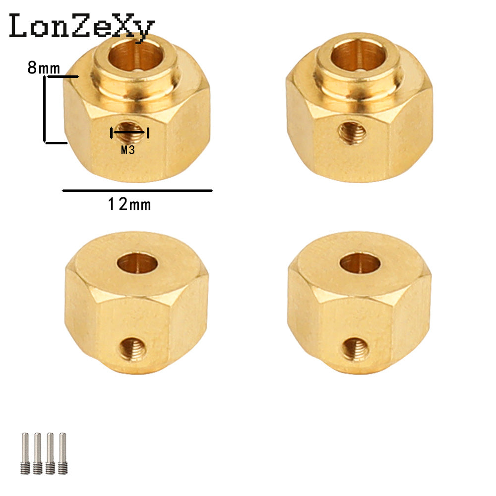 LONZEXY Wheel Hex Adapters for Redcat Ascent 1/10