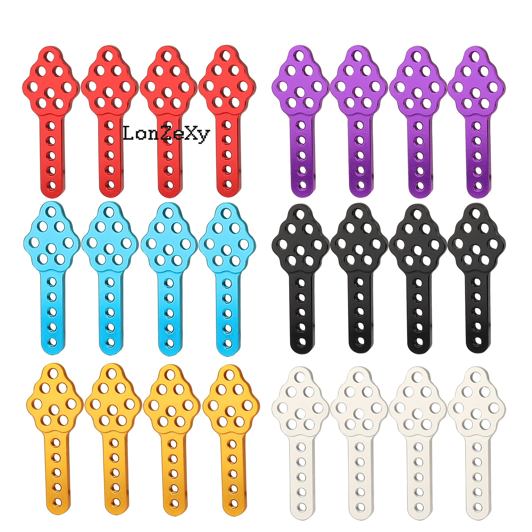 LONZEXY Metal Mount Adjust Height 4Pcs for SCX10 SCX10III