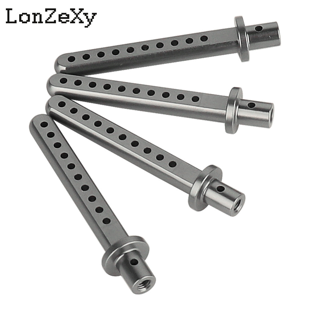 Lonzexy Metal Body Post Mount Pillar with R Pins for SCX10