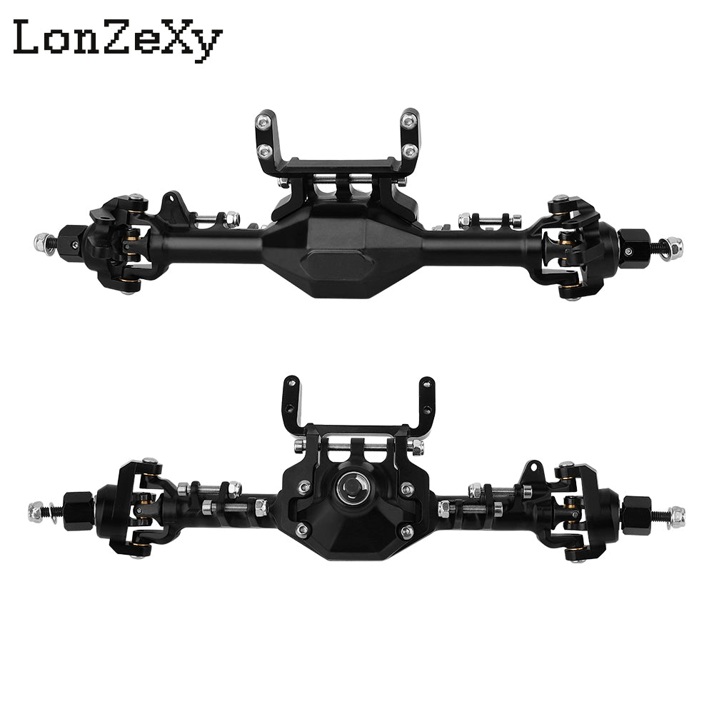 LONZEXY Aluminum Front & Rear Portal Axle Set For SCX10 II