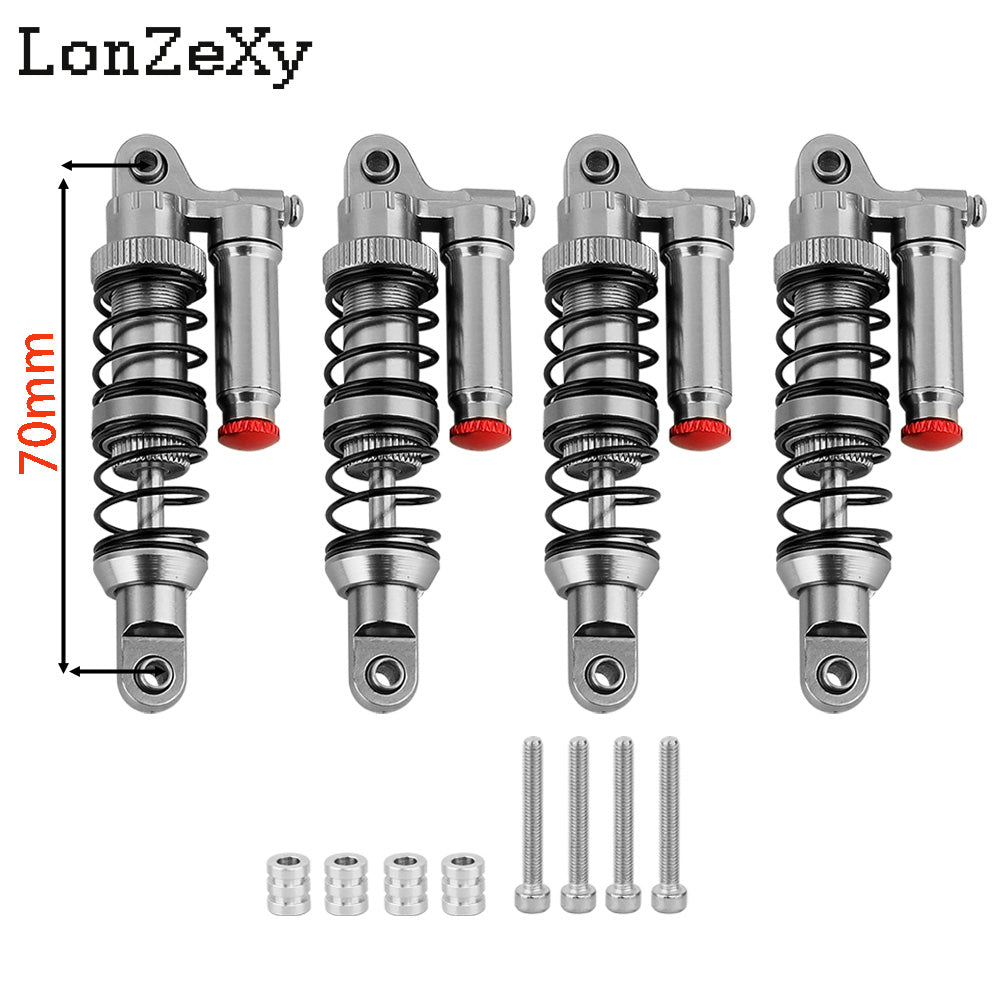 LONZEXY Metal Shock Damper Set for 1/10 Tamiya 4pcs