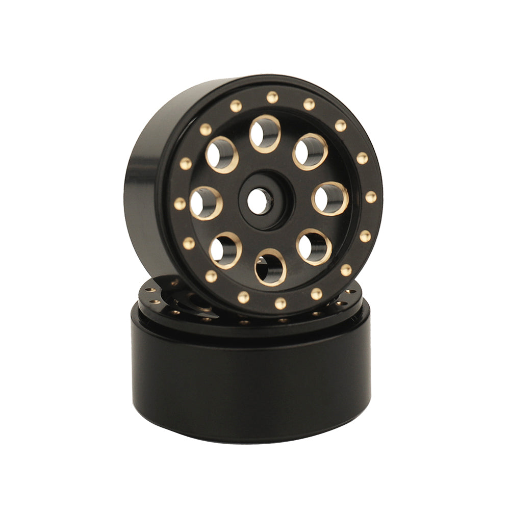 LonZeXy 1/18 1/24 RC Crawler Brass Wheel Hub 4Pcs Total 175g Metal Heavy Weight Wheel Rims RC Model Car Upgrade Parts