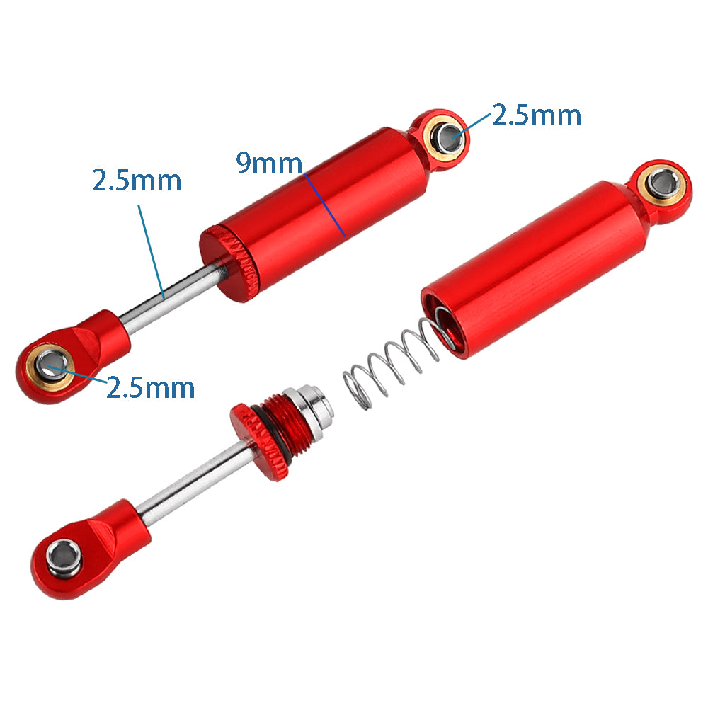 LonZeXy 4PCS Internal Oil Shock Absorber 53/59/65/71/77mm Damper For Traxxas TRX4M 1/18 RC Crawler Aluminum Suspension Upgrade Parts