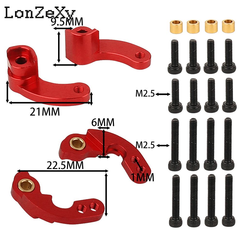 LONZEXY Shock Absorber Adjuster Mount Set for TRX4-m(4 pcs)