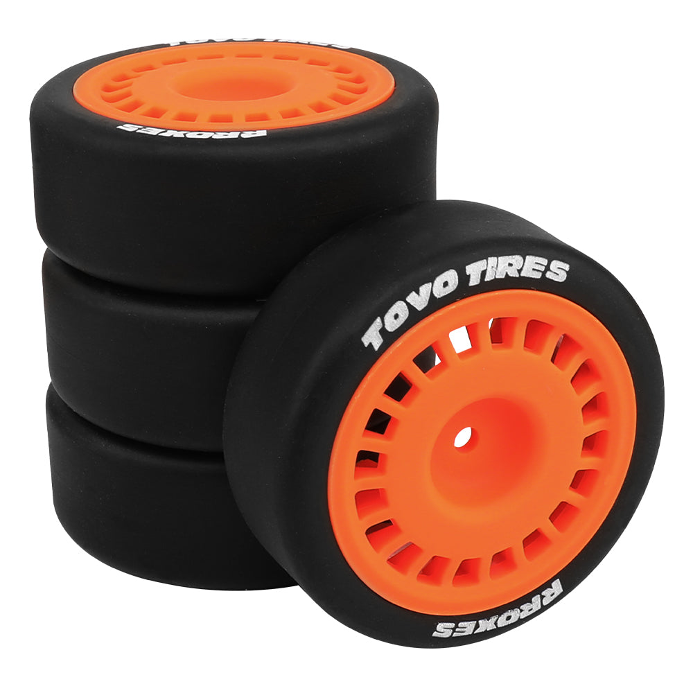 1/10 RC On-Road Car Wheels 38g Drift Rubber Tires Multi-Color Rim RC Racing Upgrade Accessories
