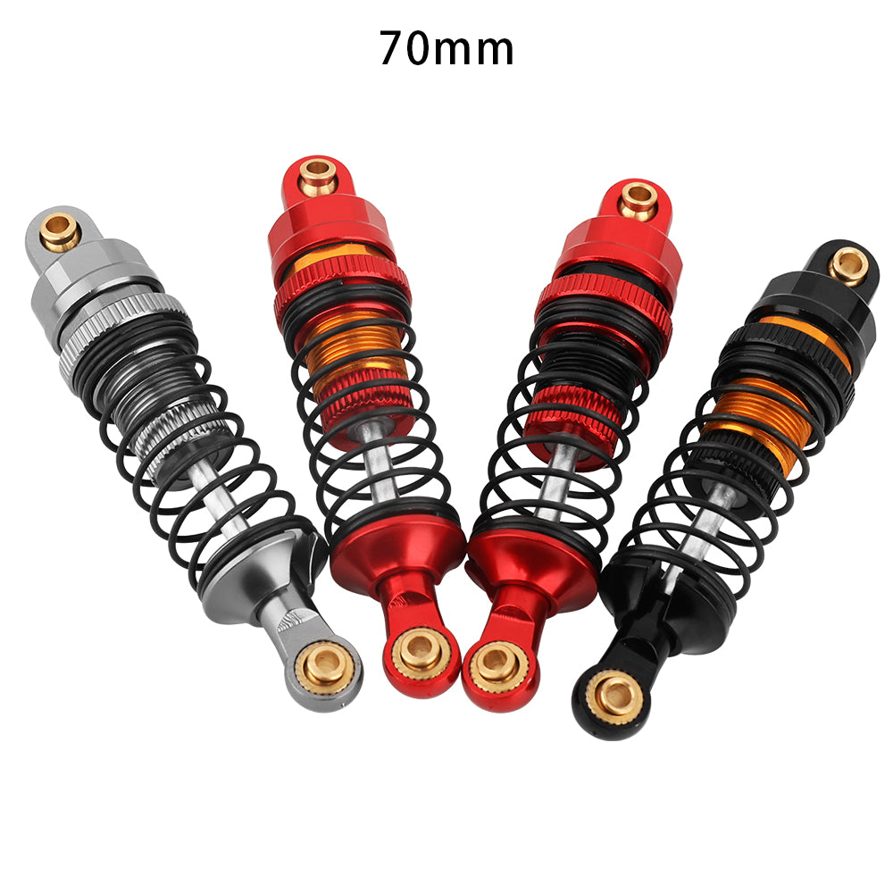LonZeXy 4PCS Aluminum Oil Shock Absorber 70/80/90/100/110/120mm Adjustable Damper For Axial SCX10 I II III TRX4 D90 1/10 RC Rock Crawler Upgrade Parts