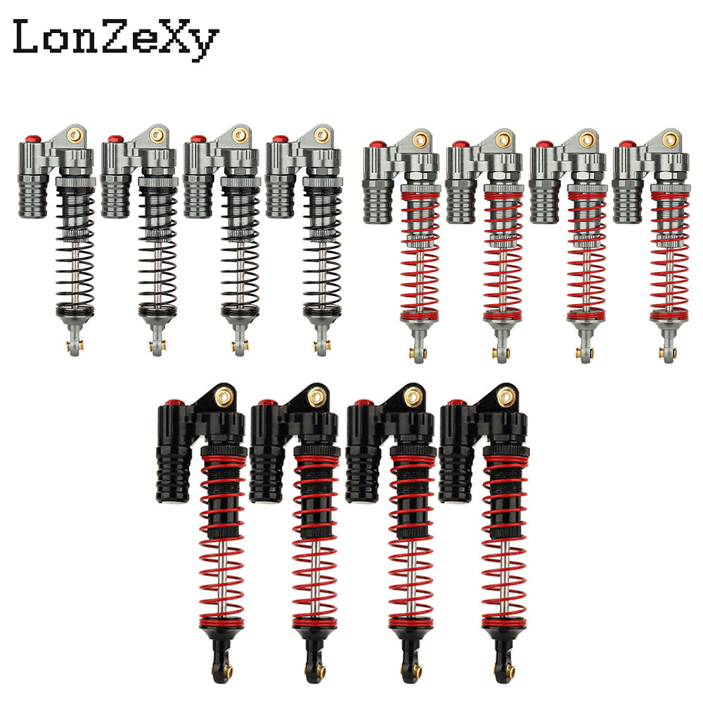 LONZEXY Metal Negative Pressure Shock Set for SCX10 4pcs