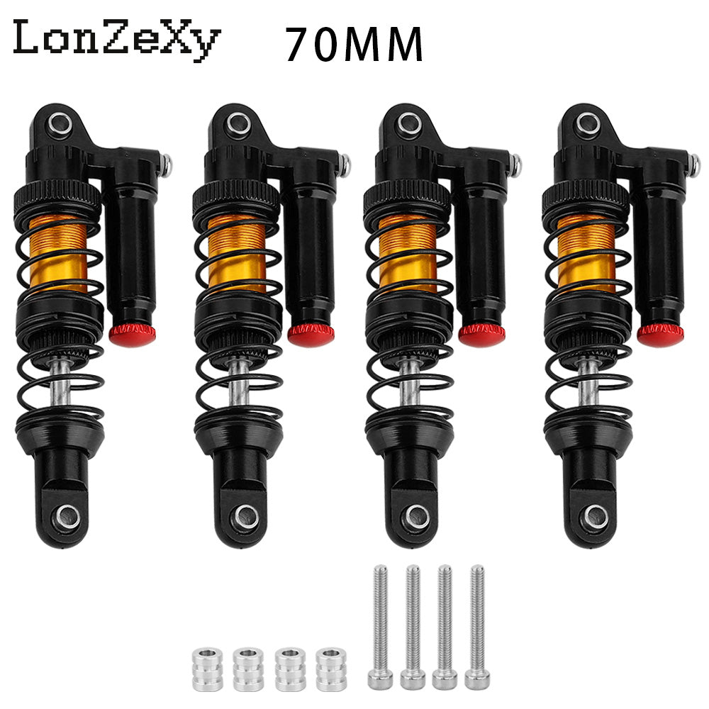 LONZEXY Metal Shock Damper Set for 1/10 Tamiya 4pcs