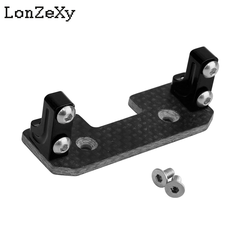 LONZEXY Aluminum Alloy Servo Mount + Carbon Fiber for SCX10