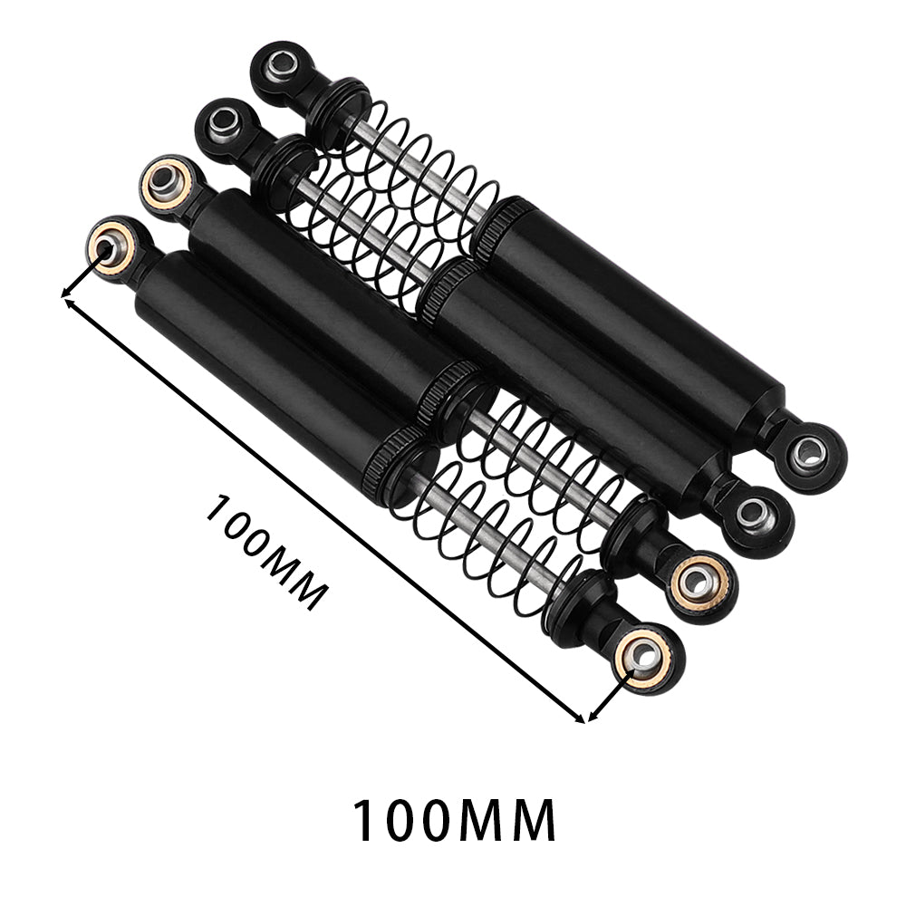 LonZeXy 1/10 RC Crawler Aluminum Oil Shock Absorber 70 80 90 100 110mm Adjustable Damper 4PCS For Axial SCX10 TRX4 D90 RC Off Road Car Upgrade Parts