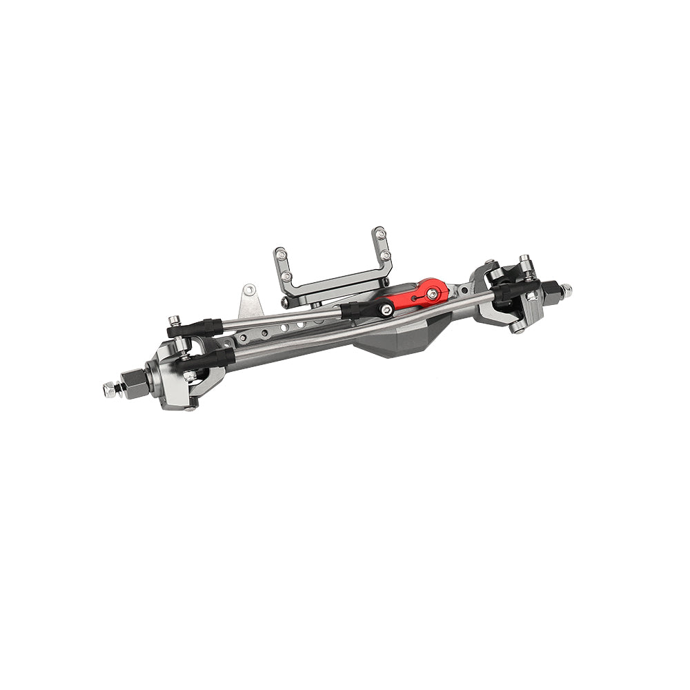 LonZeXy Metal Straight Front Rear Axle Assembly For SDM 1/10 RC Crawler Axial SCX10 III, RC Car Upgrade Replacement Parts