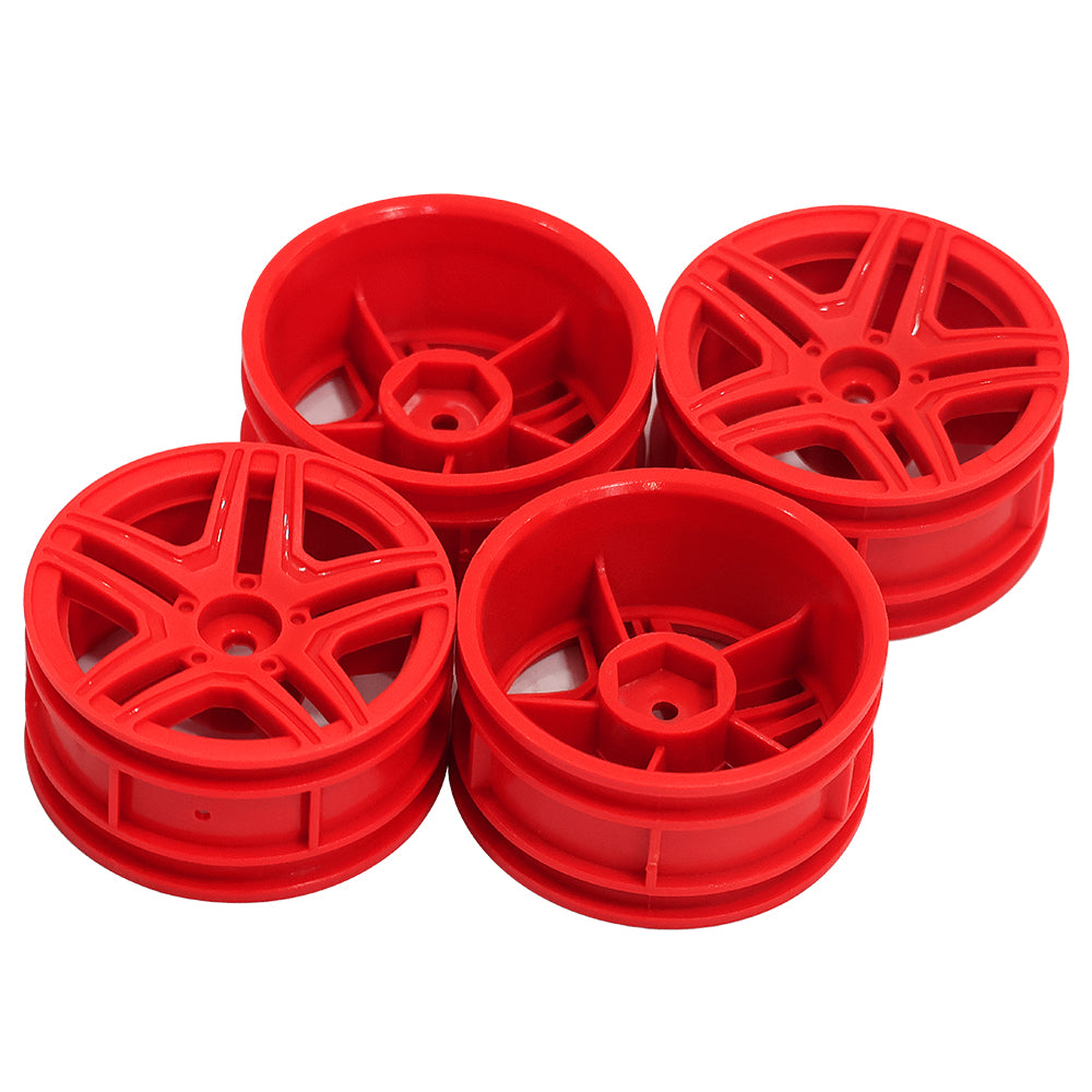 1/10 RC On-Road Car Plastic Wheel Rims Style A 52.8g 12mm Hex Multi Color Empty Hubs RC Modification Parts