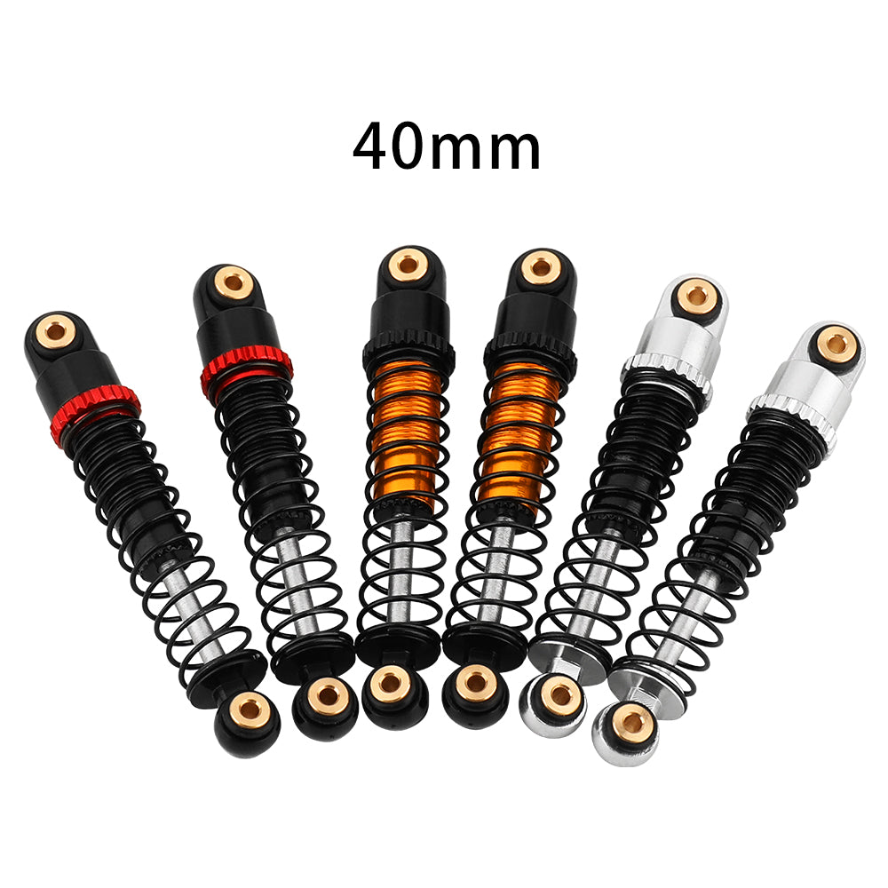 LonZeXy 4PCS Oil Shock Absorber 40.5mm / 52mm Adjustable Damper For Axial SCX24 1/24 RC Crawler Aluminum Suspension Upgrade Parts