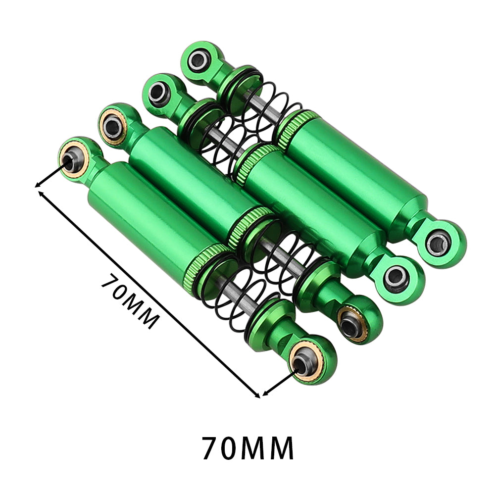 LonZeXy 1/10 RC Crawler Aluminum Oil Shock Absorber 70 80 90 100 110mm Adjustable Damper 4PCS For Axial SCX10 TRX4 D90 RC Off Road Car Upgrade Parts