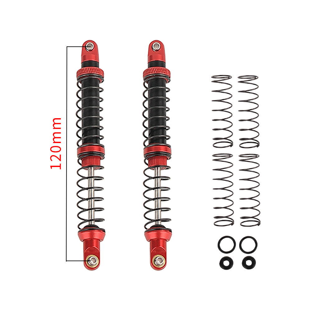 LonZeXy 1/10 RC Crawler Metal Shock Absorber 70/80/90/100/110/120mm Oil Damper Double Spring Shock For SCX10 TRX4 D90 RC Car Upgrade Parts