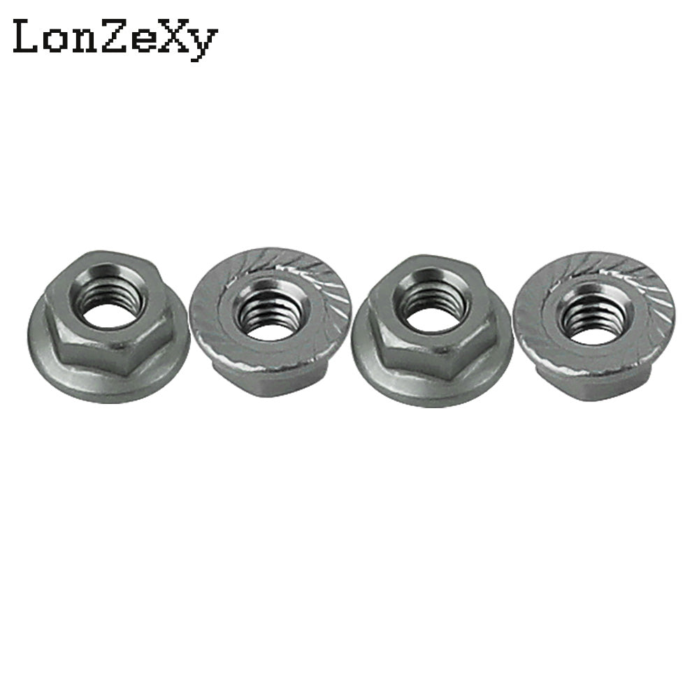 LONZEXY Aluminum Lock Nuts with Flange Nylon Insert for RC