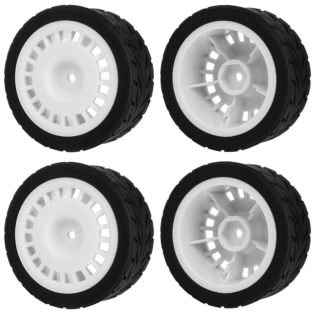 1/10 RC On-Road Car Wheels 37.2g Street Rubber Tires Multi-Color Rim RC Racing Upgrade Accessories