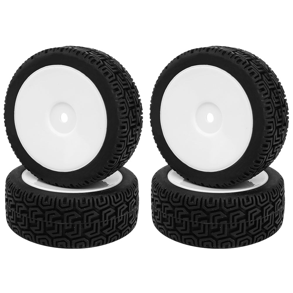 1/10 RC On-Road Buggy Wheels 37g All-Terrain Rubber Tires Multi Color Rim RC Car Racing Upgrade Parts