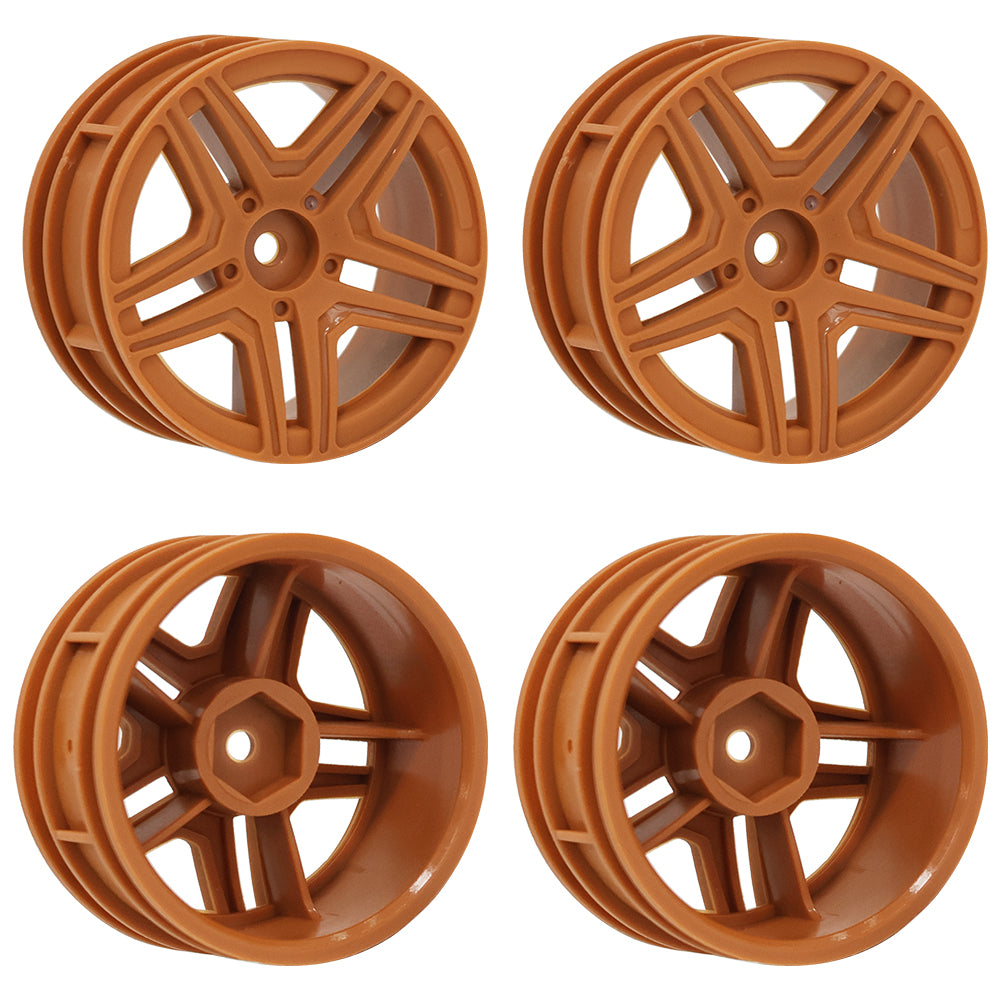 1/10 RC On-Road Car Plastic Wheel Rims Style A 52.8g 12mm Hex Multi Color Empty Hubs RC Modification Parts