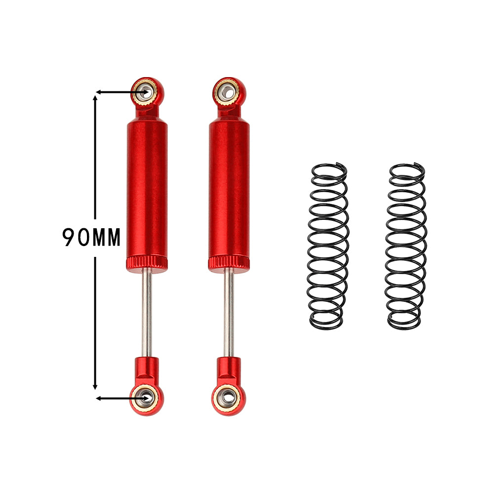 LonZeXy 1/10 RC Crawler Metal Oil Shock Absorber 70/80/90/100/110mm Adjustable Damper For SCX10 TRX4 D90 RC Car Upgrade Parts