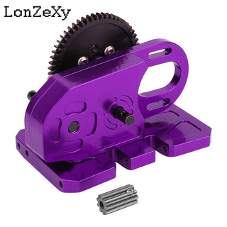 LONZEXY Transmission with Gear Skid Plate for 1/10 SCX10 I II III Capra TRX4