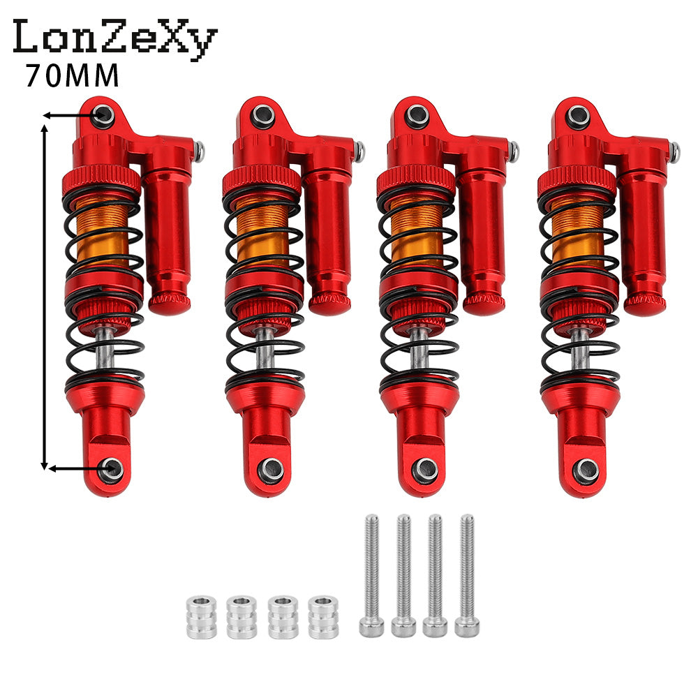 LONZEXY Metal Shock Damper Set for 1/10 Tamiya 4pcs