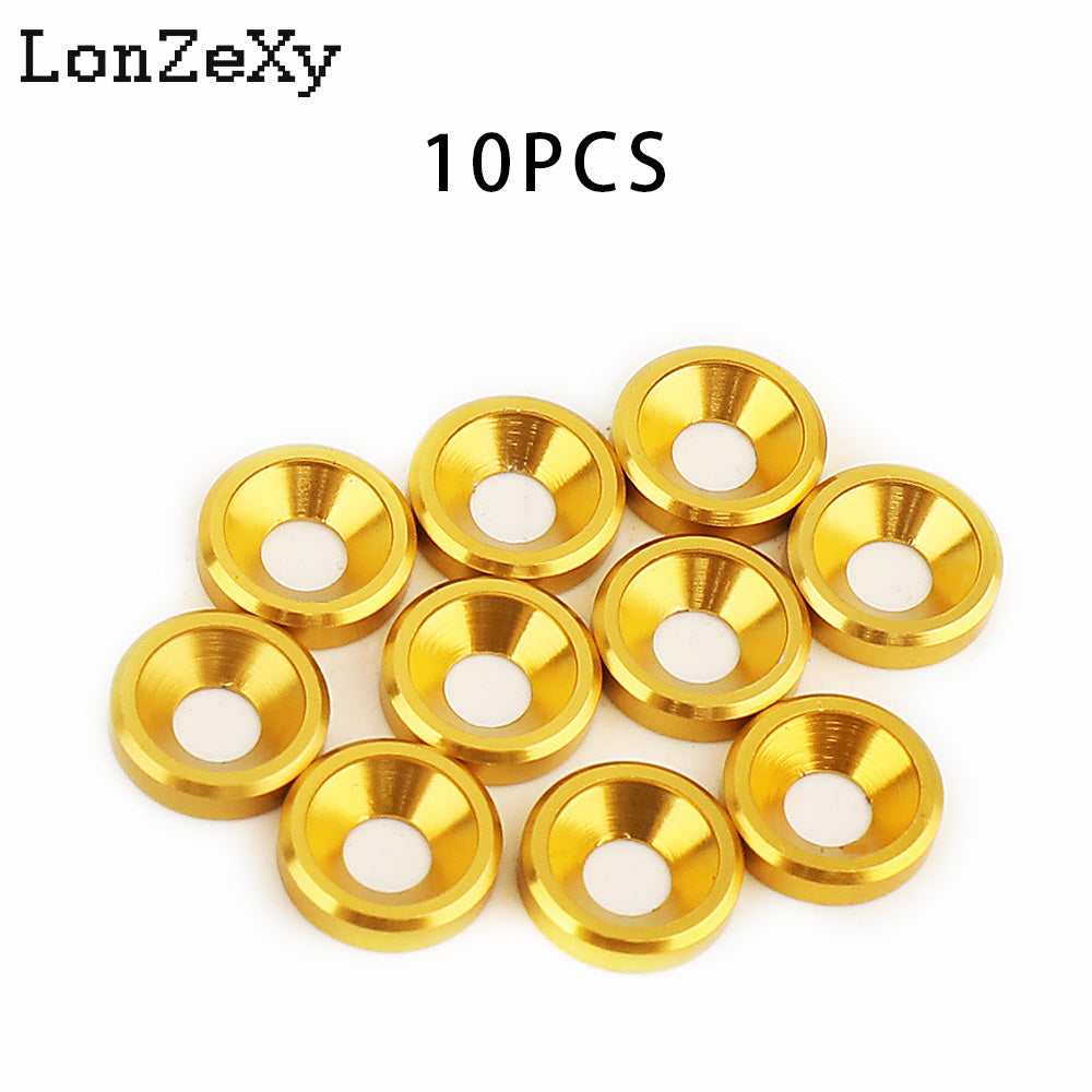 LONZEXY M3 M4 M5 M6 M8 Aluminum Alloy Spacer+Flat Washer 20 PCS