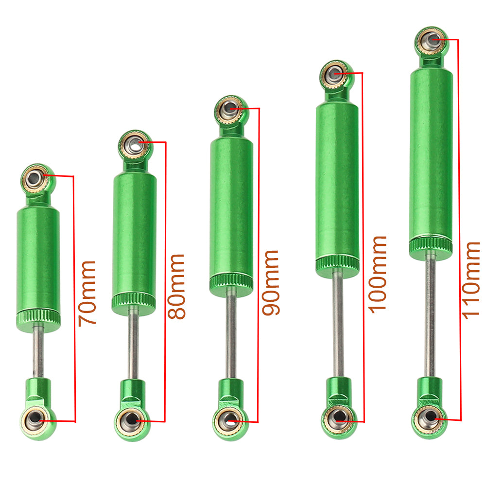 LonZeXy 1/10 RC Crawler Metal Oil Shock Absorber 70/80/90/100/110mm Adjustable Damper For SCX10 TRX4 D90 RC Car Upgrade Parts