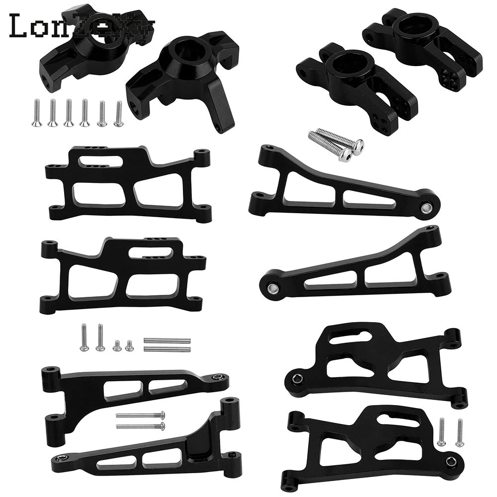 LONZEXY Aluminum Front Rear Steering Knuckle for 1/14 MJX Hyper Go