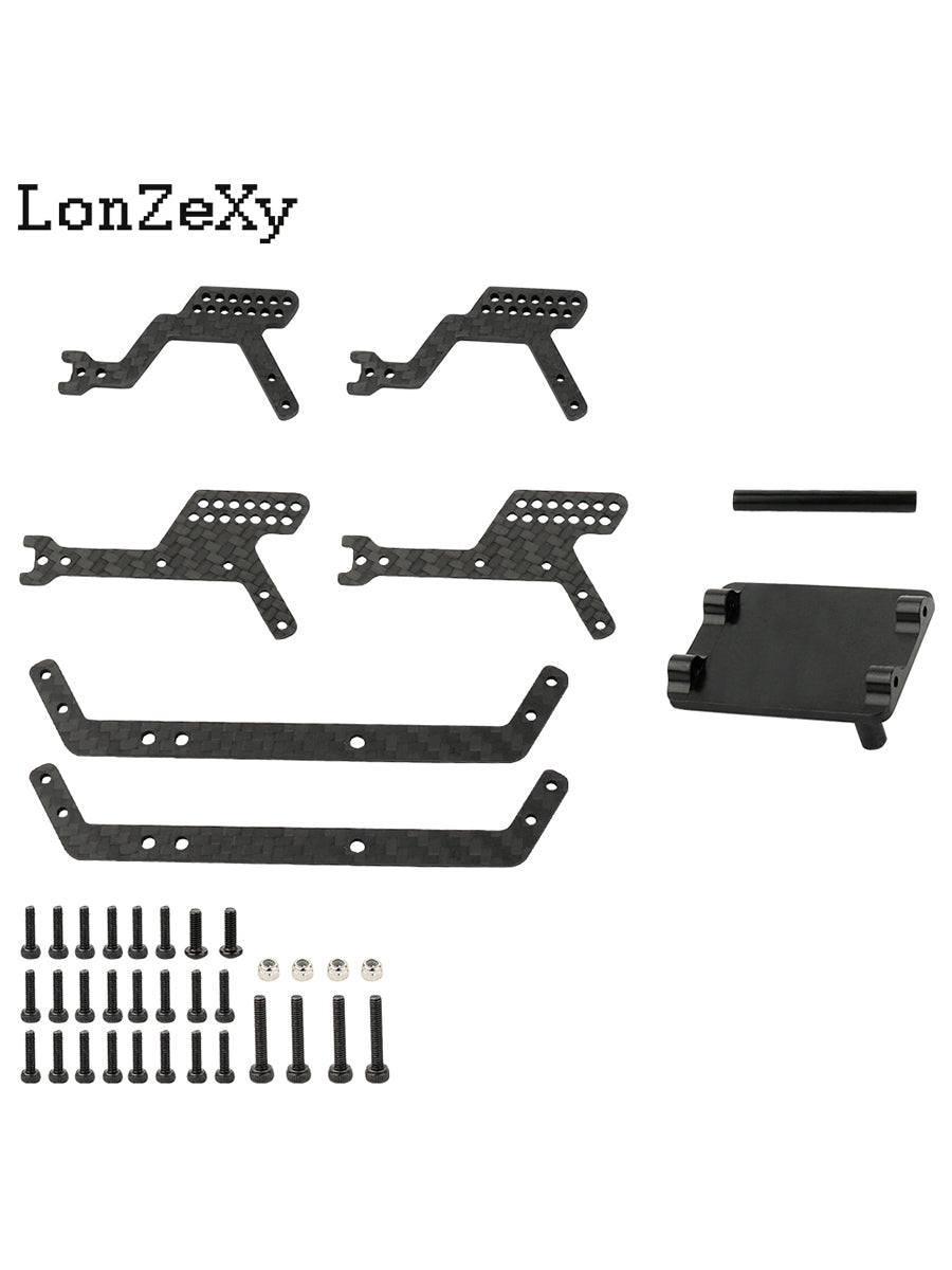 LONZEXY Universal LCG Chassis Frame Kit for 1/18 TRX4M (Aluminum)