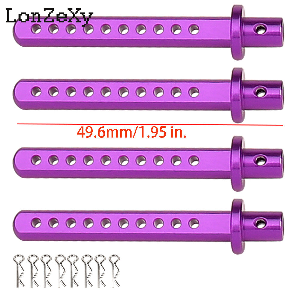 Lonzexy Metal Body Post Mount Pillar with R Pins for SCX10