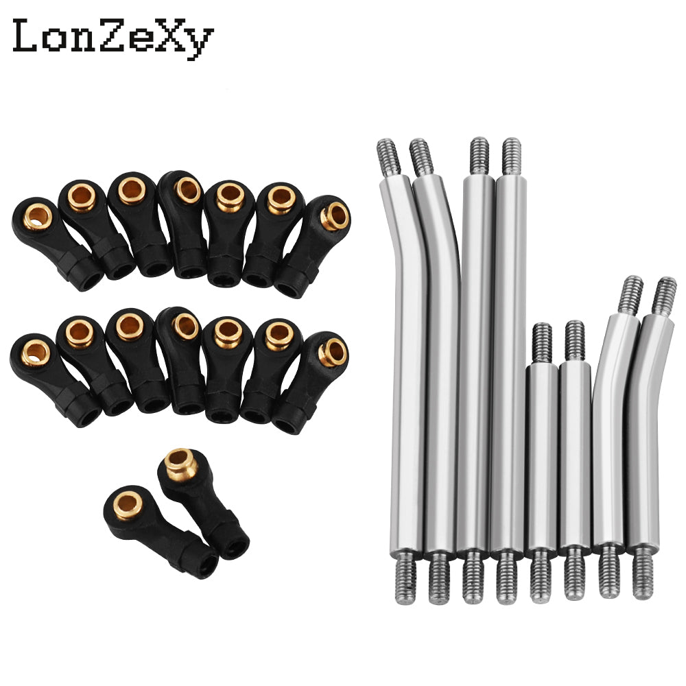 LONZEXY Stainless Steel High Clearance Links Set for 1/18 TRX4M Defender Bronco