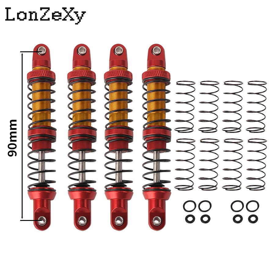LONZEXY Absorber Set 4pcs for 1/10 SCX10 AXI231017 TRX-4